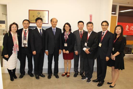 罗林泉总领事与雷速 (leisu)体育代表团、孔院院长合影留念.JPG